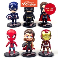 6 PCS Avengers Birthday Cake Decoration Spider-Man, Batman, Iron Man Birthday Cake Decoration Orname