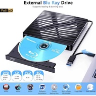 USB3.0 External Blu-ray Optical for Laptop PC 11/10 Portable 3D BD-RW Drive BD DVD CD Player Burner 