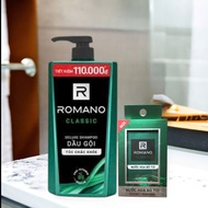 Combo Dầu Gội Romano Classic 900g + Xịt Khử Mùi 150ml – Sạch khỏe Thơm Lịch Lãm
