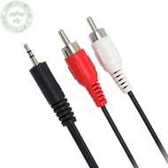 PUSKY 1.2m 3.9 Feet 3.5mm Plug Ja to 2RCA Male Audio Cable Splitter Phone to Speaker TH
