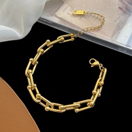 Horseshoe Necklace U-Shaped Necklace Punk Thick Necklace/Bracelet U-Shaped Bracelet Earrings Gift