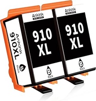 910XL 2 Black Ink Cartridges Compatible for HP 910 XL Work with Officejet Pro 8020e 8025e 8028e 8035