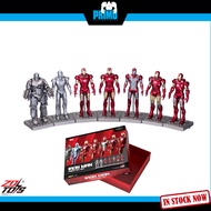 ZD Toys Iron Man 4 inches Series - MK1 to MK7 Figure With Base Boxset [Ready Stock]