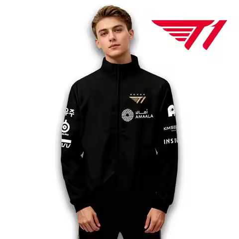 2025 World Championship T1 Team Jackets Jersey SKT Faker LCK Esports Club Training Uniform Men Women