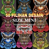 kain layangan celepuk bali mini ukuran lebar 80 cm x panjang 90 cm 50 gambar cetak print kain burung