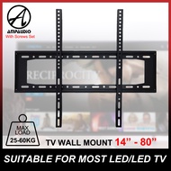 Bracket TV Dinding Tetap Universal 14–80 Inci (Fixed Wall Mount / TV Bracket LED LCD Flat Panel)
