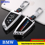 ZOBIG for Metal Smart Car Key Fob Case Cover For BMW 5 7 Series X1 X3 X4 X5 X6 320Li 530i original  Remote Control Cover Shell