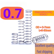 d0.7mm compression spring SUS304 stainless steel OD4/5/6/7/8mm length 5mm-50mm