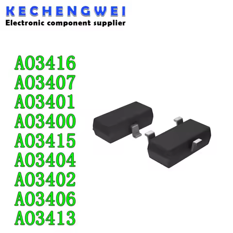 50pcs AO3407 SOT23-3 AO3400 AO3401 AO3402 AO3404 AO3406 A09T A19T A29T A69T MOSFET A79T AO3413 AO341