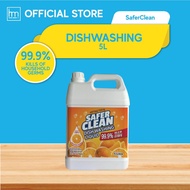 SaferClean Dishwashing Liquid 5L (Orange Scented)
