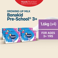 BONAKID PRE-SCHOOL 3+ Powdered Milk Drink for Children Over 3 Years Old 6.4kg (1.6kg Box x 4)