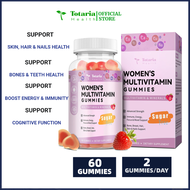 Sugar Free Multivitamin Gummies for Women 14+ w/Iron Inositol Folate Biotin Womens Daily Multivitami