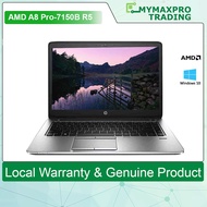 HP Elitebook 725 G2 AMD A8 Pro 7150B R5 12" HD / 8GB RAM / 240GB SSD / Win 10 Pro (Refurbished Lapto