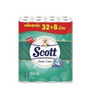 กระดาษชำระหนา3ชั้น  แพ็ค32+8 ม้วน สก๊อตต์ clean care