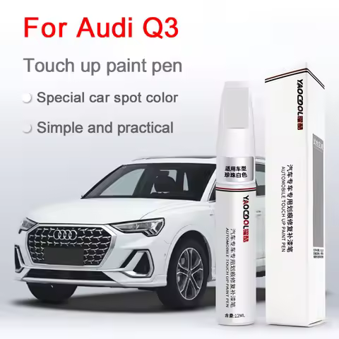 For Audi Q3 Car Paint Surface Repair Paint Pen Glacier white Audi Q3 Increase Glossiness Varnish Scr
