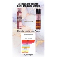 (repack) BBW A THOUSAND WISHES HANDY PACK PERFUME/ POCKET PERFUME MURAH