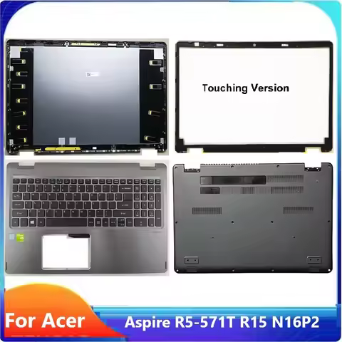 New For Aspire R5-571 R5-571T R5-571TG R15 N16P2 LCD back cover / Bezel/Palmrest US keyboard Upper c