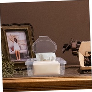 2pcs Baby Wipes Box Clear Plastic Boxes Travel Wipes Case Clear Organizer Box Wipe Holder Case Diape