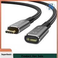 [SuperDeals.sg]USB4 8K Cable 0.8M for Thunderbolt 4 Compatible USB 4 Type-C Male to Female Extension Ultra HD 8K@60Hz 100W 40Gbps Data