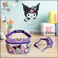 KUROMI CHILDREN'S SLING BAG CHILDREN'S SLING BAG KUROMI CHILDREN'S SEQUIN WAIST BAG/ KUROMI CHILDREN