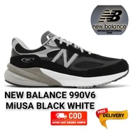 Sepatu NB New Balance 990 V6 Black White