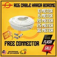 TERMURAH Coaxial Cable RG6 High Quality Copper For Astro / Njoi / MYTV Decoder