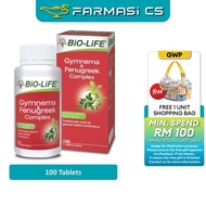 Bio-Life Gymnema & Fenugreek Complex 100 Tablets EXP:10/2027 [ Bio Life Biolife ]