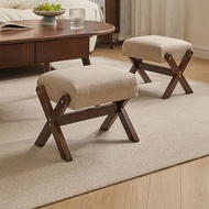 【hj3】 Small Stool Household Stool Sofa Stool Low Stool Sofa Footrest Shoe Changing Stool Footstool
