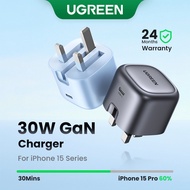 UGREEN PD 30W GaN Fast Charger Type-C Charger for iPhone 15 14 13 Pro Max iPhone 15 14 Plus/iPhone 1