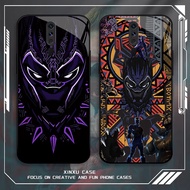 GK-10 Black Panther Marvel Glass Casing for OPPO Reno A9X A9 A5 2F F11 2Z 2019 2020 Pro