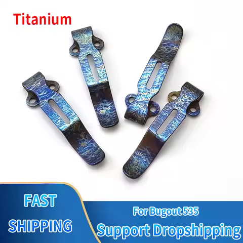 1/2pc Knife Deep Carry Titanium Pocket Clip For Benchmade Griptillian Bugout 535 940 Mini-Grip Emers