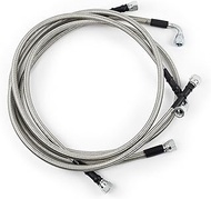 48RE Transmission Cooler Hoses Lines Kit SS Fits for 2003-2007 Dodge Ram 2500/3500 Cummins 5.9L 48RE
