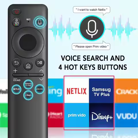 Voice Solar Cell Rechargeable Remote Control BN59-01432A For Sam*sung TV Neo QLED S90D Smart 8K HDR 
