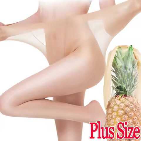 Pineapple Anti-scratch Stocking Women Summer Invisible Legging Breathable Plus Size Tights Long Sock