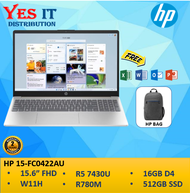HP 15-fc0422AU 15.6" FHD LAPTOP (Ryzen 5 7430U 16GB 512GB SSD Radeon 2YW)