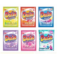 daia detergen powder,sabun cuci 6 sachet.