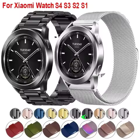 Milanese Strap For Xiaomi Watch S4 S3 S2 S1 Pro Stainless Steel Band For Xiaomi Watch 2 Pro Mi Watch