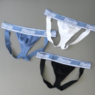 Menccino Cotton Sexy Thong Double Ding U Convex Hip-Exposed Trendy Men Underwear Tight Mc0161