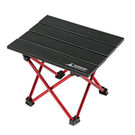 鹿牌 - 戶外鋁製便攜露營摺疊枱 燒烤露營枱 / 行山枱 (黑色特別版) -