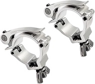 2inch Quick Release Stage Light Clamp Aluminum Alloy Heavy Duty 220lbs Truss Pipe Clamps Fit Pipe OD
