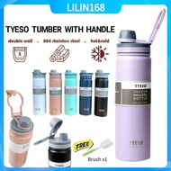 Tyeso Tumbler With Handle 530ml/750ml Double Layer Insulated Flask Thermos Water Bottle Botol Air 保温