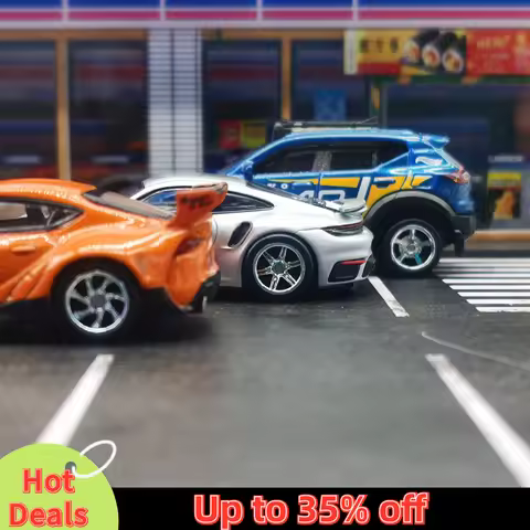 1/64 Model Car Wheels with Rubber Detachable Tires Pentagram 2 Refitting Parts for Diecast Toys Hot