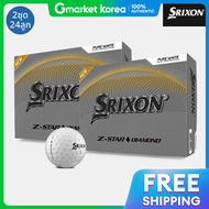 Srixon | 2더즌 24알던롭코리아 ของแท ลกกอลฟ Srixon Z-Star 9 Diamond สำหรบผชายและผหญง...