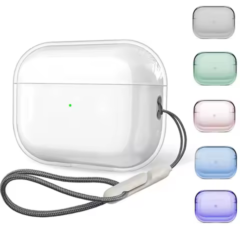 Clear Soft TPU Earphones Case With Lanyard For Airpods Pro 2nd Generation For Apple Air Pods Pro 2 H