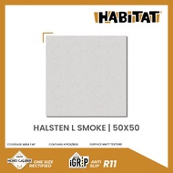 Habitat Halsten L Smoke 50x50 Keramik Lantai Kamar Mandi