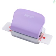 KW-trio 6-Hole Paper Punch Handheld Metal Hole Puncher 5 Sheet Capacity 6mm for A4 A5 B5 Notebook Scrapbook Diary Planner[2][New Arrival]