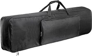 Tosnail 88 Key Keyboard Gig Bag with Large Pocket, Adjustable Shoulder Straps and Handle, Soft Piano Case with 7mm Padding, Electric Keyboard Piano Bag - 53.5'' x 13" x 6.7''