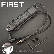 เครนสวิตช์แรงดันเสริมทางยุทธวิธีสวิตช์คู่เลเซอร์และปลั๊ก SF DC สำหรับเลเซอร์ PEQ15 MAWL และไฟฉาย M30