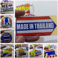 STICKER MADE IN THAILAND THAI RACING DRAG KING GAJAH SIPP CUTTING STICKER MOTOR STICKER HELMET