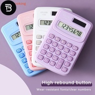 TB [LargeLooking] Small Solar Calculator Portable Calculator Cute 8 Digits LCD Electronic Home Offic